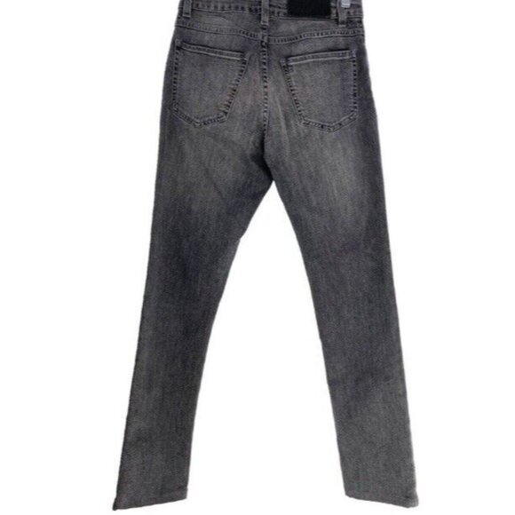 ACNE Jeans Needle Pavement BLACK Women's Jeans Tapered Stretch 26x28 Measured - Picture 2 of 11